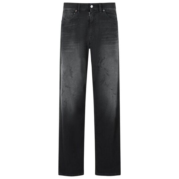 Mm6 Maison Margiela Black Cotton Jeans Men